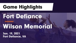 Fort Defiance  vs Wilson Memorial  Game Highlights - Jan. 19, 2021