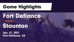 Fort Defiance  vs Staunton  Game Highlights - Jan. 27, 2021