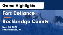Fort Defiance  vs Rockbridge County Game Highlights - Nov. 30, 2021
