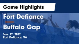 Fort Defiance  vs Buffalo Gap Game Highlights - Jan. 22, 2022