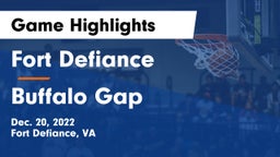 Fort Defiance  vs Buffalo Gap Game Highlights - Dec. 20, 2022