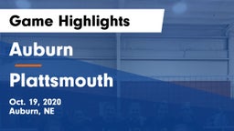 Auburn  vs Plattsmouth  Game Highlights - Oct. 19, 2020