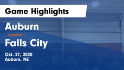 Auburn  vs Falls City  Game Highlights - Oct. 27, 2020