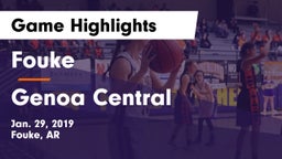 Fouke  vs Genoa Central  Game Highlights - Jan. 29, 2019