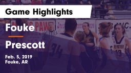 Fouke  vs Prescott  Game Highlights - Feb. 5, 2019