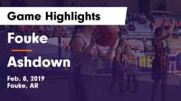 Fouke  vs Ashdown  Game Highlights - Feb. 8, 2019