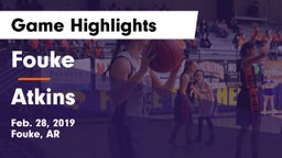 Fouke  vs Atkins  Game Highlights - Feb. 28, 2019