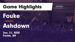 Fouke  vs Ashdown  Game Highlights - Jan. 21, 2020