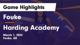 Fouke  vs Harding Academy  Game Highlights - March 1, 2024