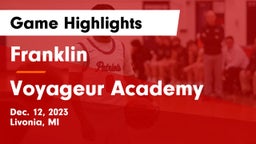 Franklin  vs Voyageur Academy Game Highlights - Dec. 12, 2023