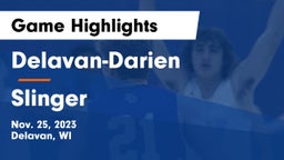 Delavan-Darien  vs Slinger  Game Highlights - Nov. 25, 2023