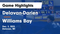 Delavan-Darien  vs Williams Bay  Game Highlights - Dec. 2, 2023