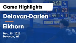 Delavan-Darien  vs Elkhorn  Game Highlights - Dec. 19, 2023