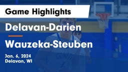 Delavan-Darien  vs Wauzeka-Steuben  Game Highlights - Jan. 6, 2024