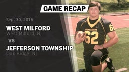 Recap: West Milford  vs. Jefferson Township  2016