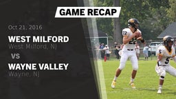 Recap: West Milford  vs. Wayne Valley  2016