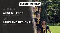 Recap: West Milford  vs. Lakeland Regional  2016