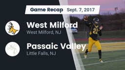 Recap: West Milford  vs. Passaic Valley  2017