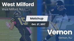 Matchup: West Milford High vs. Vernon  2017