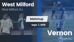 Matchup: West Milford High vs. Vernon  2018