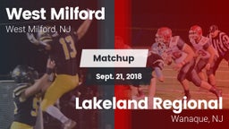 Matchup: West Milford High vs. Lakeland Regional  2018