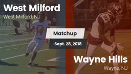 Matchup: West Milford High vs. Wayne Hills  2018