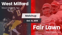 Matchup: West Milford High vs. Fair Lawn  2018