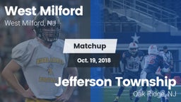 Matchup: West Milford High vs. Jefferson Township  2018