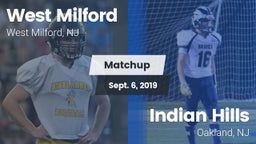 Matchup: West Milford High vs. Indian Hills  2019