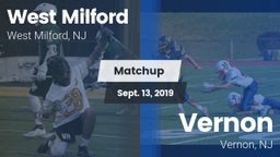 Matchup: West Milford High vs. Vernon  2019
