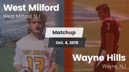 Matchup: West Milford High vs. Wayne Hills  2019