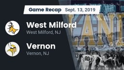 Recap: West Milford  vs. Vernon  2019