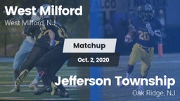 Matchup: West Milford High vs. Jefferson Township  2020