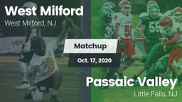 Matchup: West Milford High vs. Passaic Valley  2020