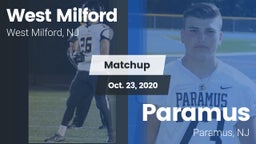 Matchup: West Milford High vs. Paramus  2020
