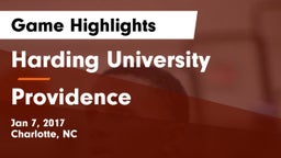 Harding University  vs Providence  Game Highlights - Jan 7, 2017