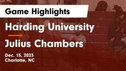 Harding University  vs Julius Chambers  Game Highlights - Dec. 15, 2023