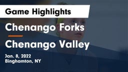 Chenango Forks  vs Chenango Valley  Game Highlights - Jan. 8, 2022