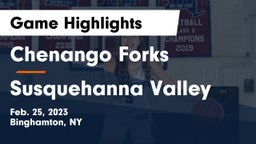 Chenango Forks  vs Susquehanna Valley  Game Highlights - Feb. 25, 2023