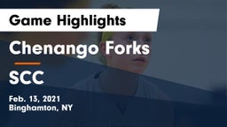 Chenango Forks  vs SCC Game Highlights - Feb. 13, 2021