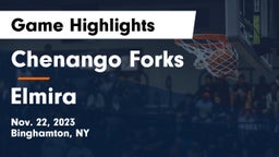Chenango Forks  vs Elmira  Game Highlights - Nov. 22, 2023