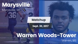 Matchup: Marysville High vs. Warren Woods-Tower  2017