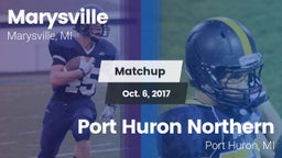Matchup: Marysville High vs. Port Huron Northern  2017