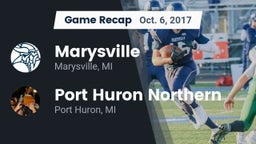 Recap: Marysville  vs. Port Huron Northern  2017