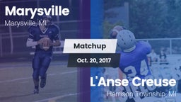 Matchup: Marysville High vs. L'Anse Creuse  2017