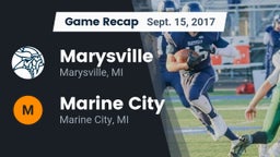 Recap: Marysville  vs. Marine City  2017