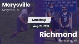Matchup: Marysville High vs. Richmond  2018