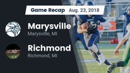 Recap: Marysville  vs. Richmond  2018