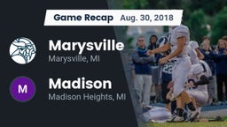 Recap: Marysville  vs. Madison 2018
