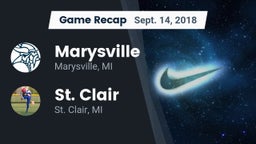 Recap: Marysville  vs. St. Clair  2018